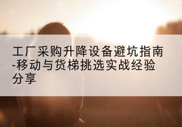 宜秀移动式升降机怎么选-工厂采购升降设备避坑指南-移动与货梯挑选实战经验分享